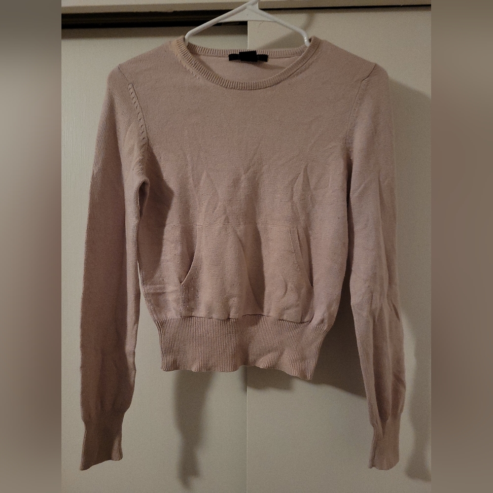 Faint Pinkish-Lilac The Limited Silk/Cashmere Crop Sweater